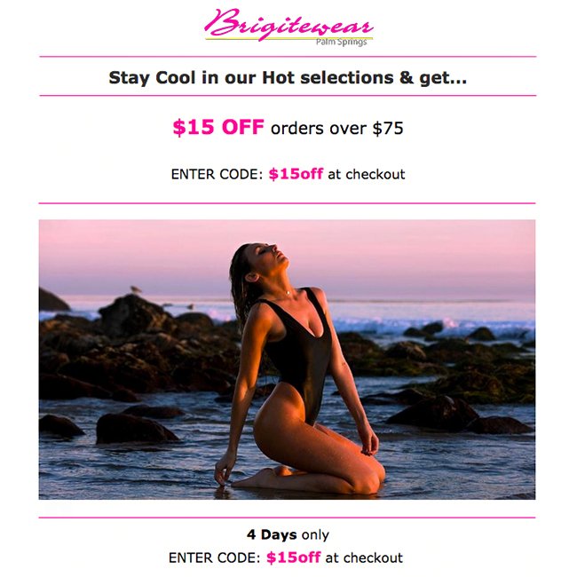 tropicalitytrvl's tweet photo. Save $15 off orders over $75 at Brigitewear with code: $15OFF ππ
Shop now: https://t.co/qu3HJkEMem
#swimuits #bikiniday https://t.co/8oKxCmRXOK