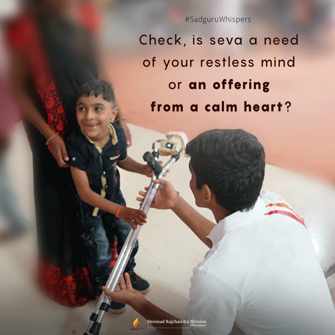 SRMDharampur's tweet photo. #SadguruWhispers #Quotes #QOTD #Sadguru #Seva #ExtendYourself #Love #GiveBack https://t.co/cmST8oXNPF