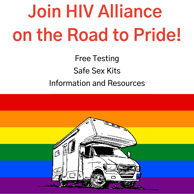 HIVAlliance's tweet photo. Join us on the #RoadToPride and get ready for #ESPride this year. Free, fast, and confidential testing, safe sex kits, info on PrEP, and more! Check out our full schedule of events at https://t.co/Ua8mdEBzDM https://t.co/wrNQYIle99