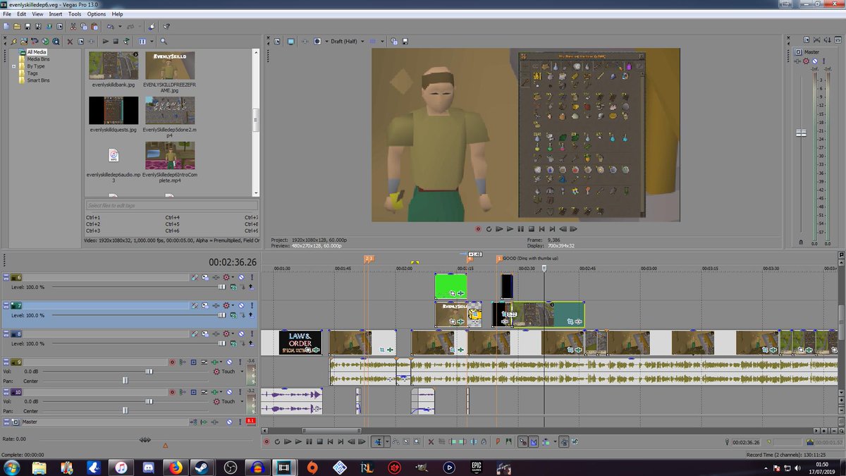 BebbyTuna's tweet photo. Next episode is coming along nicely :D! Hopefully be up in a few days if I get my ass in gear #SaveTuna #OSRS #OldSchoolRunescape https://t.co/pb0krbiCjz