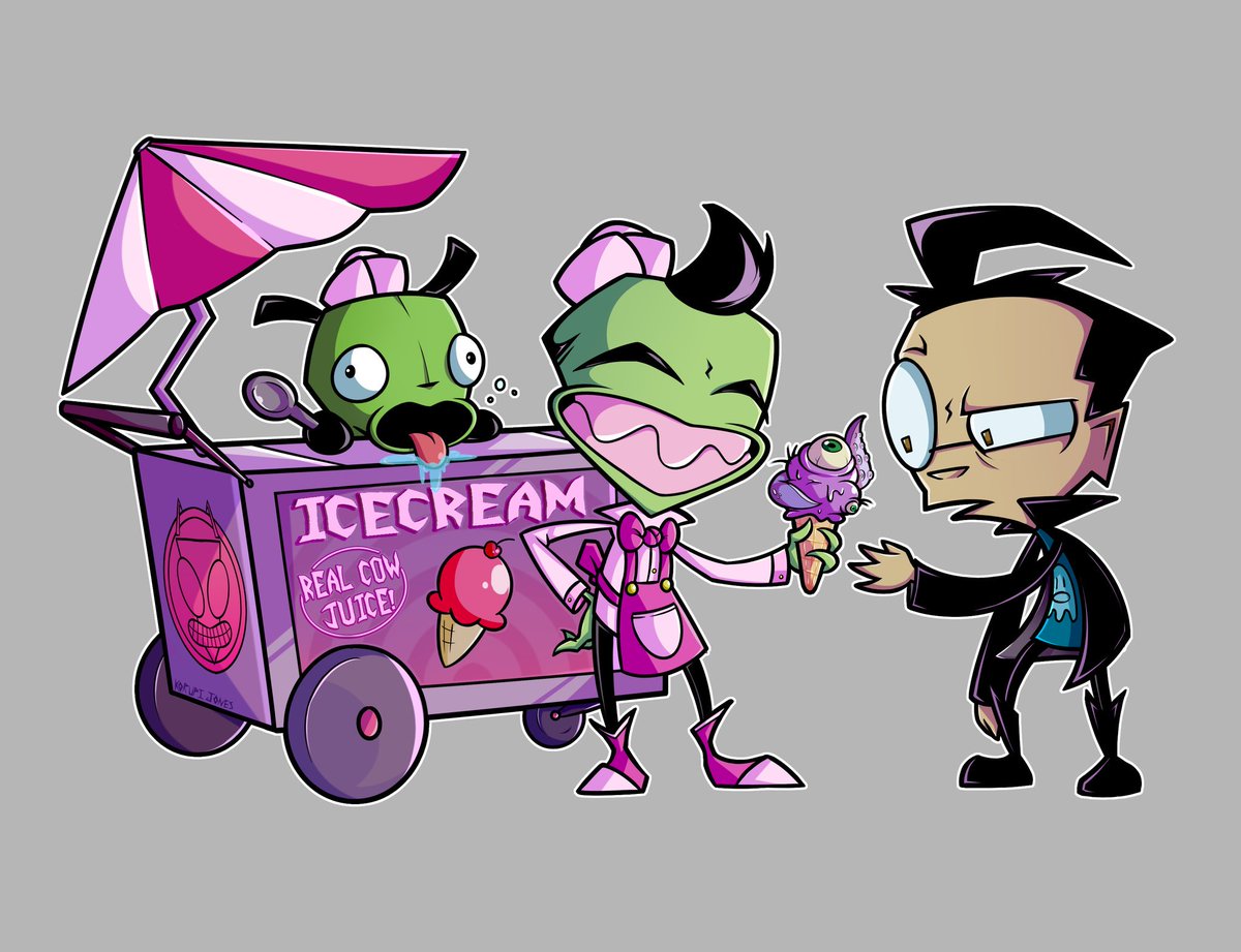 Digestable!April 19th, 2019 #invaderzim #fanart #zim #dib #gir.