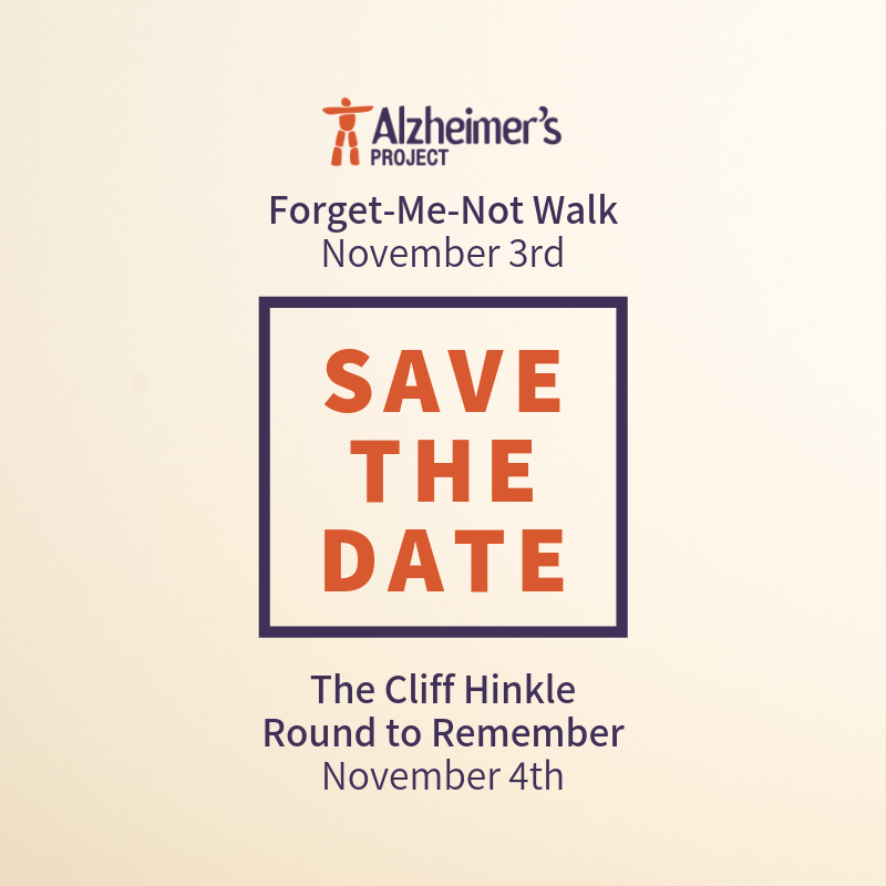 AlzProject's tweet photo. Save the date! On November 3rd and 4th, we will walk and golf in support of local families who have been affected by Alzheimer’s disease and other forms of dementia. 🚶♀️⛳️ #AlzProject #LocalHelpNow https://t.co/ZLJZwhjbkn