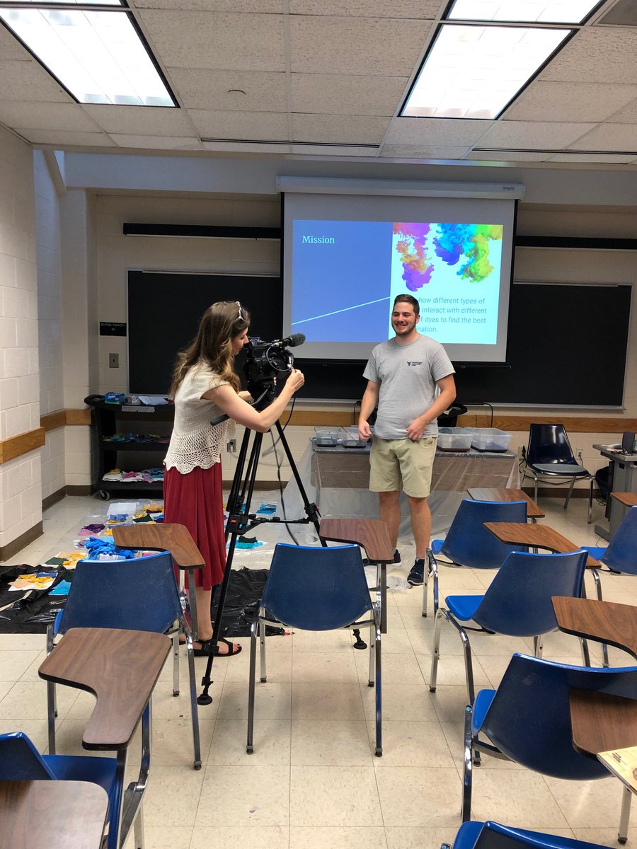 WVUCate's tweet photo. Thanks ⁦@WBOY12News⁩ for coming to cover another camp activity! #WVUECC watch tonight on the 6 o’clock news! https://t.co/BU4vxNCeKU