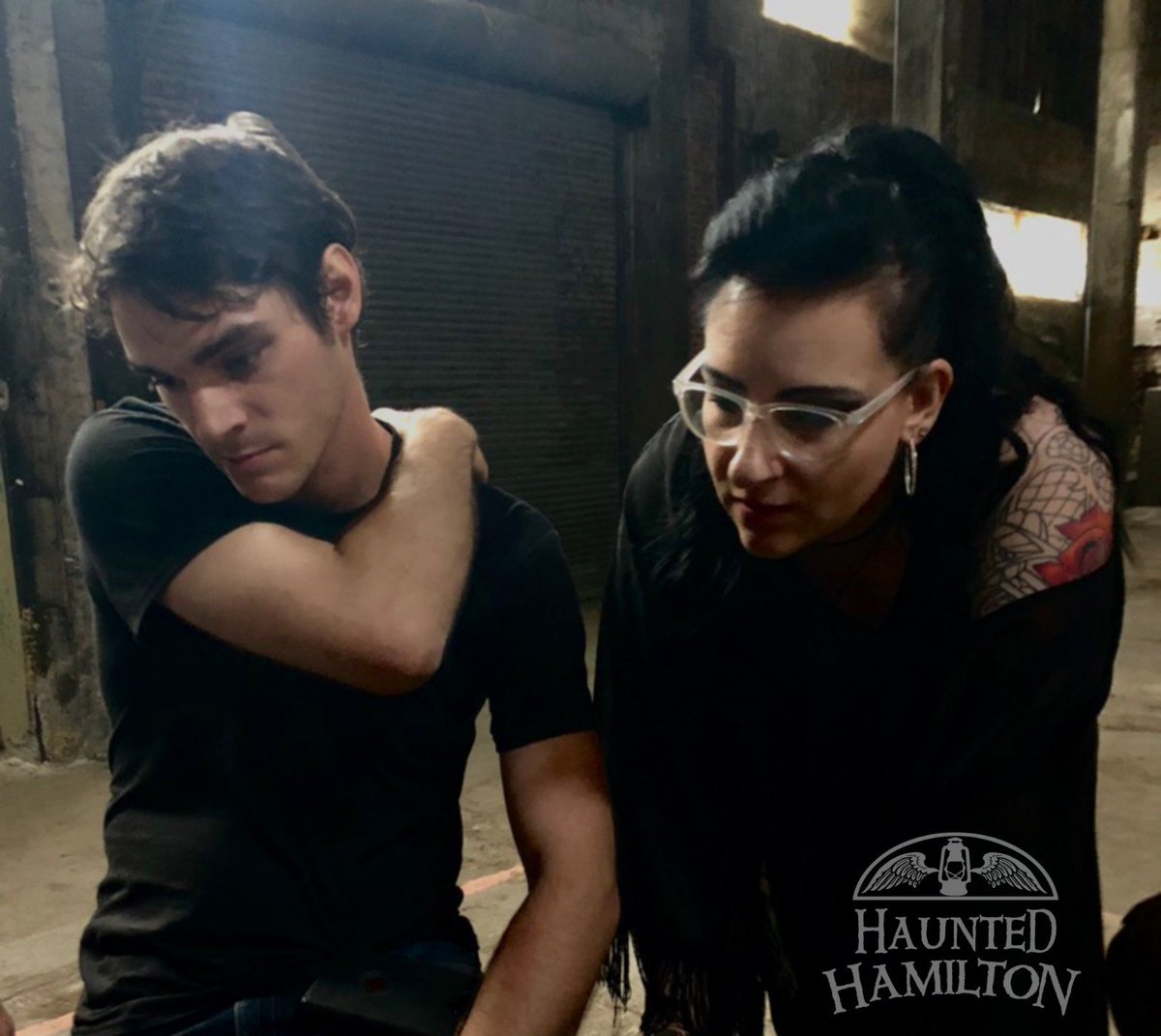 hauntedhamilton's tweet photo. Spooky Steph &amp; the Misfits had a fun time showing actor @RjMitte and his family &amp; friends the spookier side of #HamOnt while they are here in Hamilton filming! A #ParanormalInvestigation to remember at the Cannon Knitting Mills! Thanks RJ &amp; crew! 👻 #BreakingBad #RJMitte #WaltJr https://t.co/45ES8TqNCV