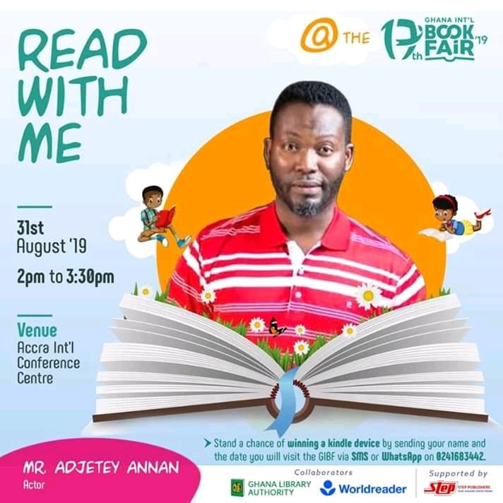 Ghana International Book Fair on Twitter: "Meet Pusher as he reads to