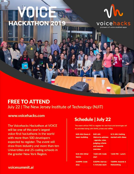 voice_hacks's tweet image. @voice_hacks Hackathon is 6 days away! Join us for a day of voice coding and fun. No voice development experience is necessary! Register at voicehacks.com #Voice_First @VoiceSummitAI