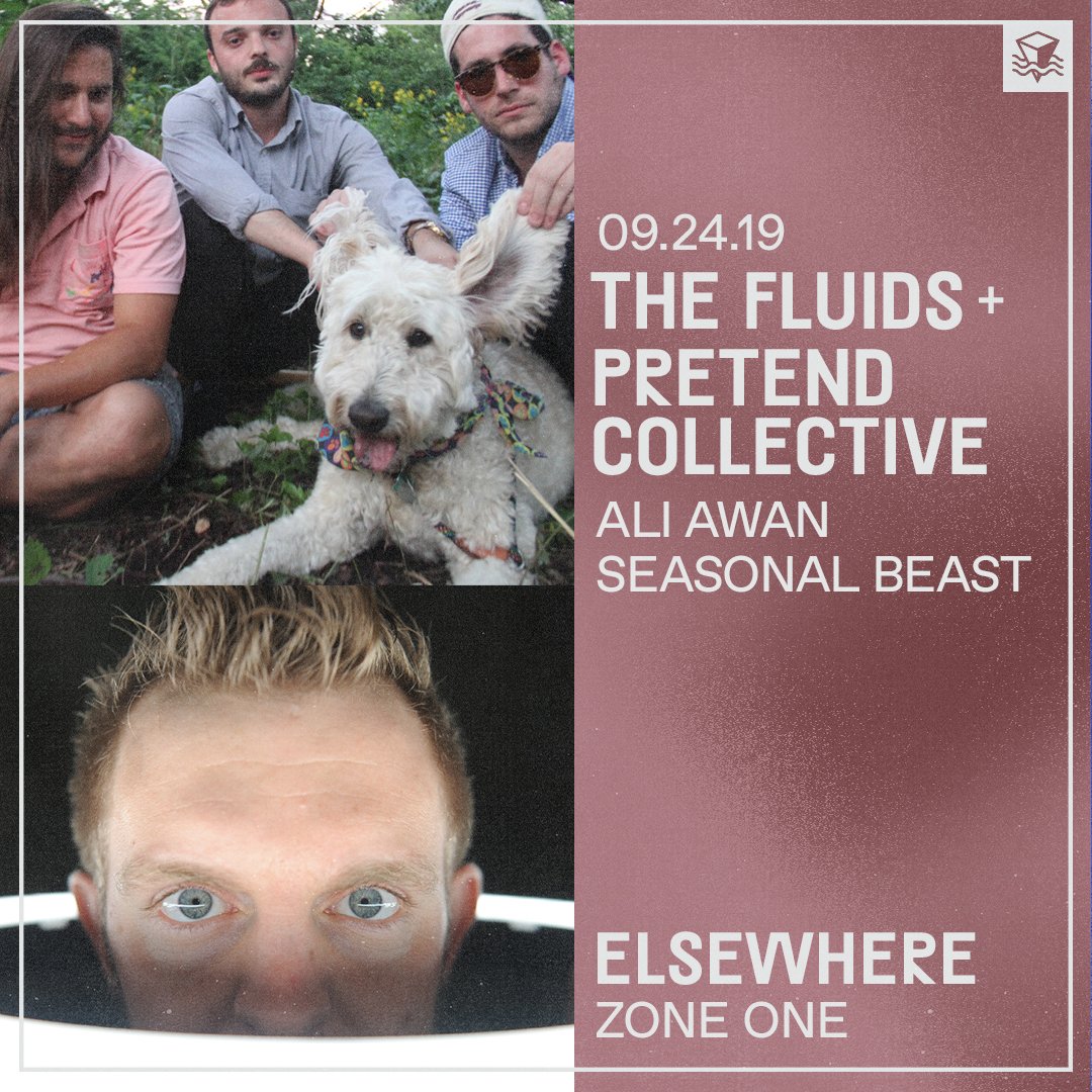 PretendCollect1's tweet photo. Killer lineup for the PRETEND COLLECTIVE VINYL RELEASE SHOW in Brooklyn!!!
#vinyl #vinylreleaseshow #vinylreleaseparty #thefluids #aliawan #seasonalbeast #elsewhere #zoneone #debutalbum  #pretendcollective #thegivinggroove #newmusic #givinggroove   #newmusic  #livemusic #brooklyn https://t.co/3J7ornXAuI