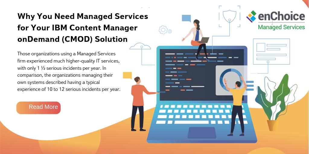 enchoice's tweet image. If you are a larger organization with thousands of users, unplanned downtime is extremely costly on your user productivity - this is where #ManagedServices can help. #IBMCMOD
Read the blog: bit.ly/2Xwmn5V