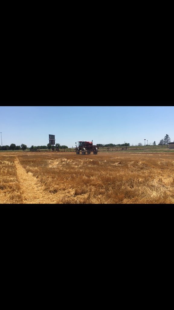 CMangers1's tweet photo. Putting in some work today with our new DRA spray adjuvant we will have next year.  Seeing some nice differences. @ShaneBurkhart6 @TVarilek @LCersovsky45 @BrettHargitt @CHSAgronomy https://t.co/d3jmpZginN