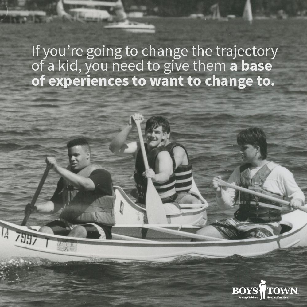 #ThrowbackThursday to 1952 when Boys Town took possession of a camp on the shores of Lake Okoboji, Iowa. 
Still today, this location provides our boys and girls with a traditional summer camp experience. Creating these experiences for our kids is an important part of what we do.