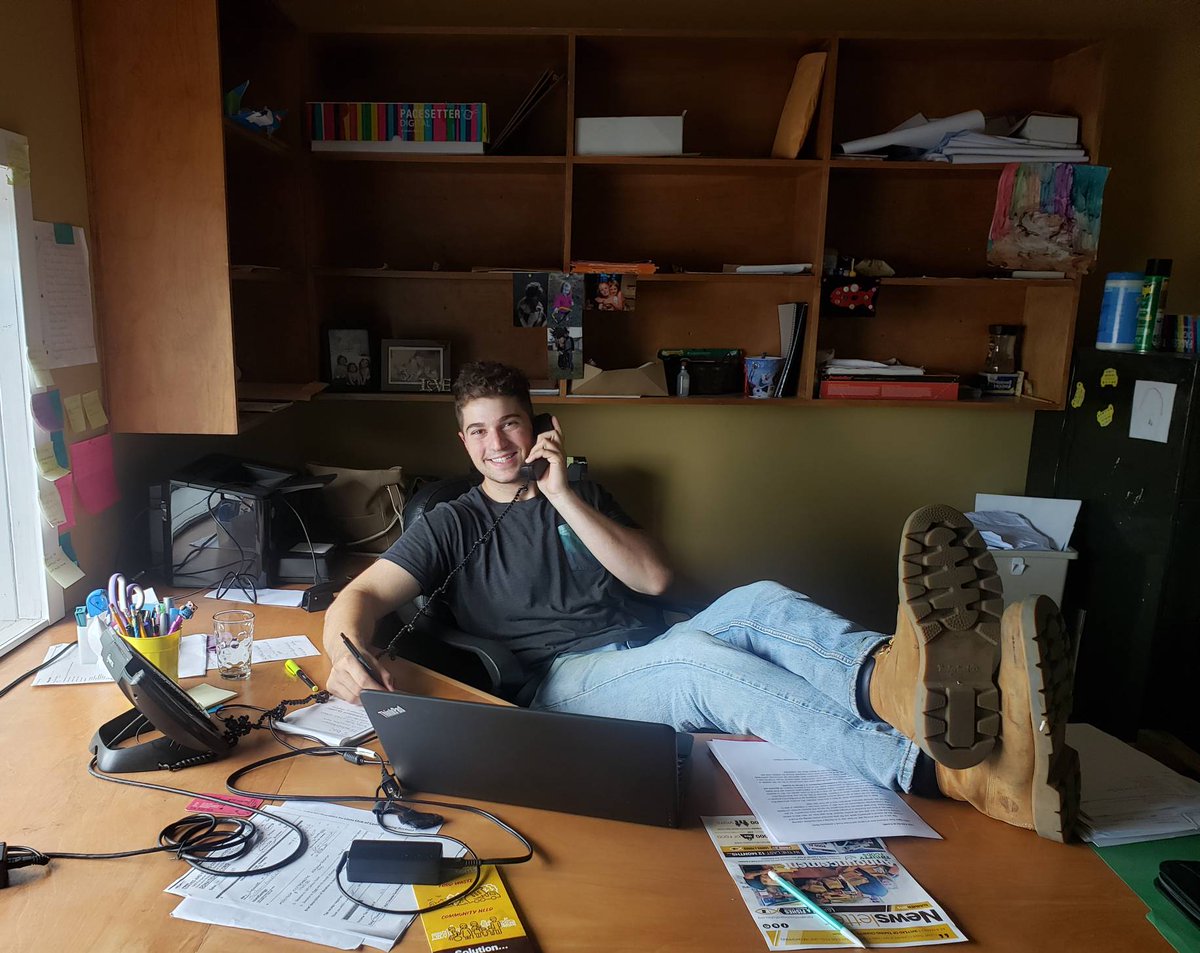VILoavesFishes's tweet image. It looks like Yiorgos our summer intern made himself right at home and did a great job while our Development Officer was away. #greatwork #hireastudent #thankful