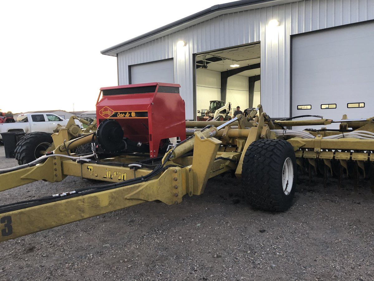 Just wrapped up installation of this Gandy #covercrop seeder on <a href="/DegelmanInd/">Degelman Industries</a> #protill. Till, mechanical weed kill &amp; plant your cover crop in one pass! DM for rental inquires throughout the RRV. #plant19 #preventplant <a href="/NDagriculture/">North Dakota Ag Dept</a>