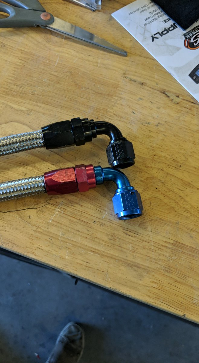 SarahBurgess97's tweet photo. Making some new @Fragola_2015 lines for my @ATIPerformance transmission
.
#workwithmyhands #racecars #plumbing https://t.co/ER5D80F890