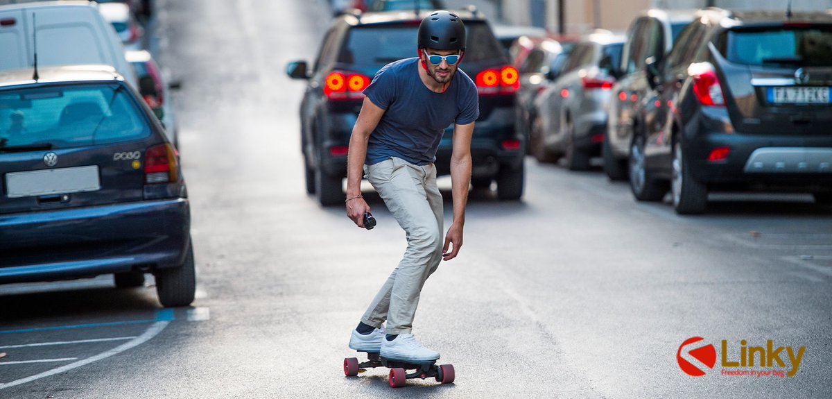 With 3.26 inch (83 mm) wheels, Linky Foldable #Longboard is fully-equipped to conquer the #city. This board is designed to serve the tireless city explorers with an #adventurous spirit. If you belong to that category of people, you definitely need one of those…#Linky #adventure