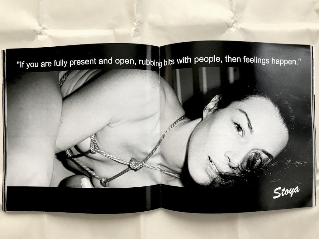 supervert's tweet image. That @stoya centerfold explodes out of the new porn issue of @morbidbooks' A VOID. Photo by @tmronin.