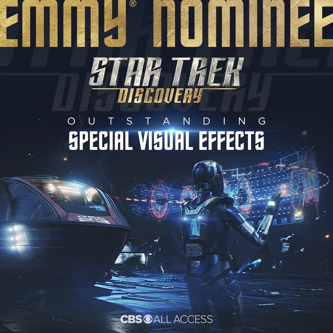 StarTrek's tweet photo. Sending a huge congratulations to the entire #StarTrekDiscovery team on their Emmy nominations 🖖🎉
#StarTrek #EmmyAwards https://t.co/YG8YOaW4E5