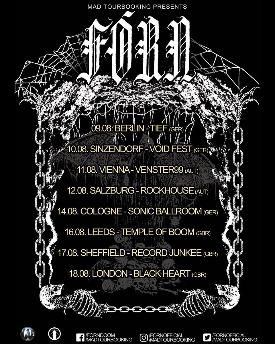 Europe &amp; United Kingdom - August 9th through 18th: