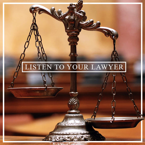 DER_Bankruptcy's tweet photo. Your lawyer knows what he or she is talking about, so listen to their advice carefully. The Bankruptcy Law Clinic of Daniel E. Raskin -- the legal representation that's there for you! (404) 255-8878 https://t.co/4pJOQX1XfE