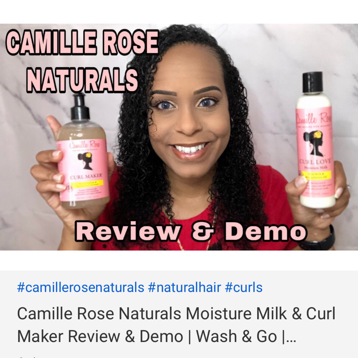 JackieNaturals's tweet image. 🚨NEW VIDEO🚨 WASH &amp;amp; GO USING CAMILLE ROSE NATURALS IS ON MY CHANNEL! Go watch now: youtu.be/AQJVk6KfH5E 😘 @camillerosenaturals 
#camillerosenaturals 
#moisturemilk #curllovemoisturemilk #camillerosecurlmaker #curlmaker #naturalhairgang #naturalhairrocks #jackienaturals