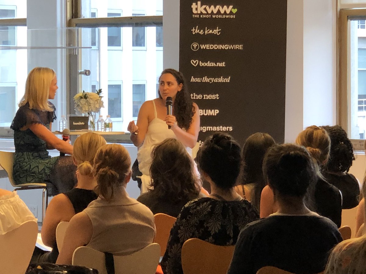 TheKnotWW's tweet photo. “It is really hard. It’s a marathon and every day you chip away and you always celebrate the small wins to keep it fun!” @kieroyale, founder, @mylolatweet #FoundHERS https://t.co/serjVS4RI4