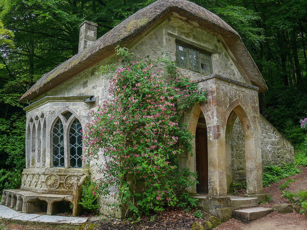 Trad_West_Art's tweet photo. The old Stone cottage Stourhead Gardens https://t.co/0S3tVpynmt
