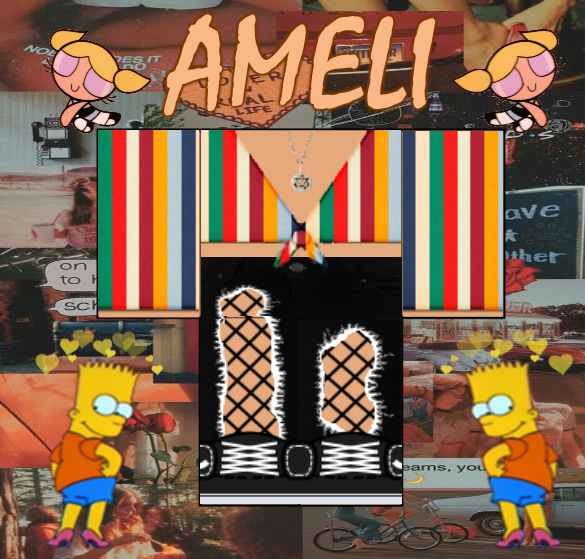 Ameli Ameliofficial Twitter - roblox speed design black white striped top w ripped jeans