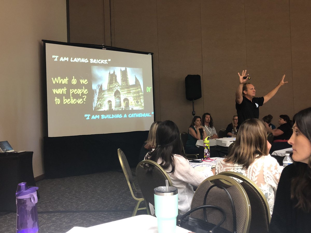 MelanieABrandt's tweet photo. Empathy is at the heart ❤️ Relationships are key 🔑 to make change happen. @drchagala thank you for a great keynote with @CajonValleyUSD #CommiteeOf100.  #NSTC2019 Excited for our partnership with @VistaUnifiedSD https://t.co/kY0R2z5G4x