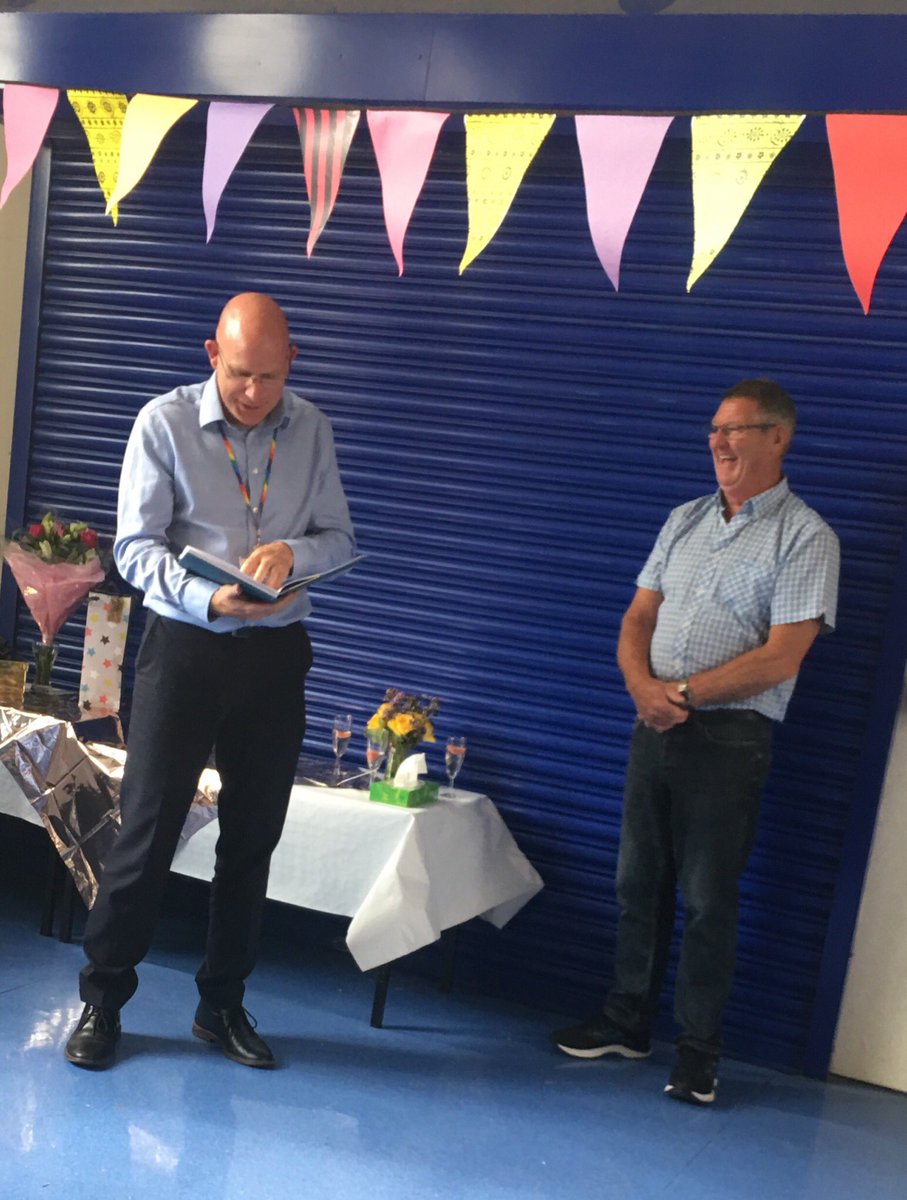 EileenWongWong's tweet photo. It was an honour to attend @CoedGlas Mr Andrews’ retirement party. Lovely seeing camaraderie amongst staff & fab effort made in baking yummy cakes for the party.
Thank you Stan for all you’ve done for almost 30yrs keeping @CoedGlas safe for #Miniwongs & everyone else
#Legend https://t.co/S2CBMlZ2iF