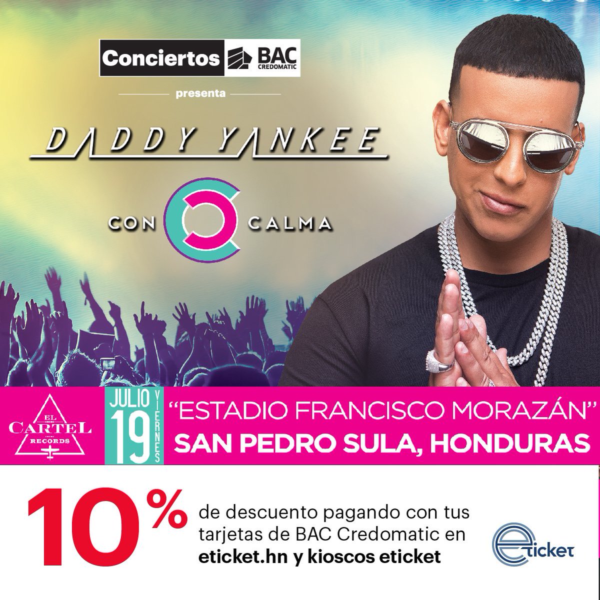eticketHN's tweet photo. ¡Faltan pocos días para bailar y cantar junto al Cangri!🔥
Compra tus boletos para Grama y Gradería a traves de https://t.co/vZ2bg44GlW o en cualquiera de nuestros kioscos Eticket.

Compra aquí: https://t.co/TVSunpOjGE https://t.co/gmGPoZqGPM