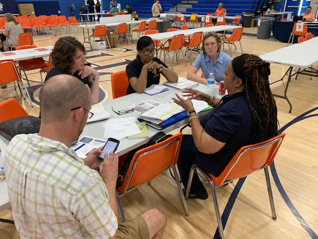 Today, TCF CEO joined staff from Sup <a href="/RobertLovingood/">Robert Lovingood</a>'s office to learn about needs in #Trona. We attended the meeting on disaster coordination with San Bernardino County VOAD volunteers at the Local Assistance Center at Trona HS. Donate to help Trona: ow.ly/ajn450v2l4b
