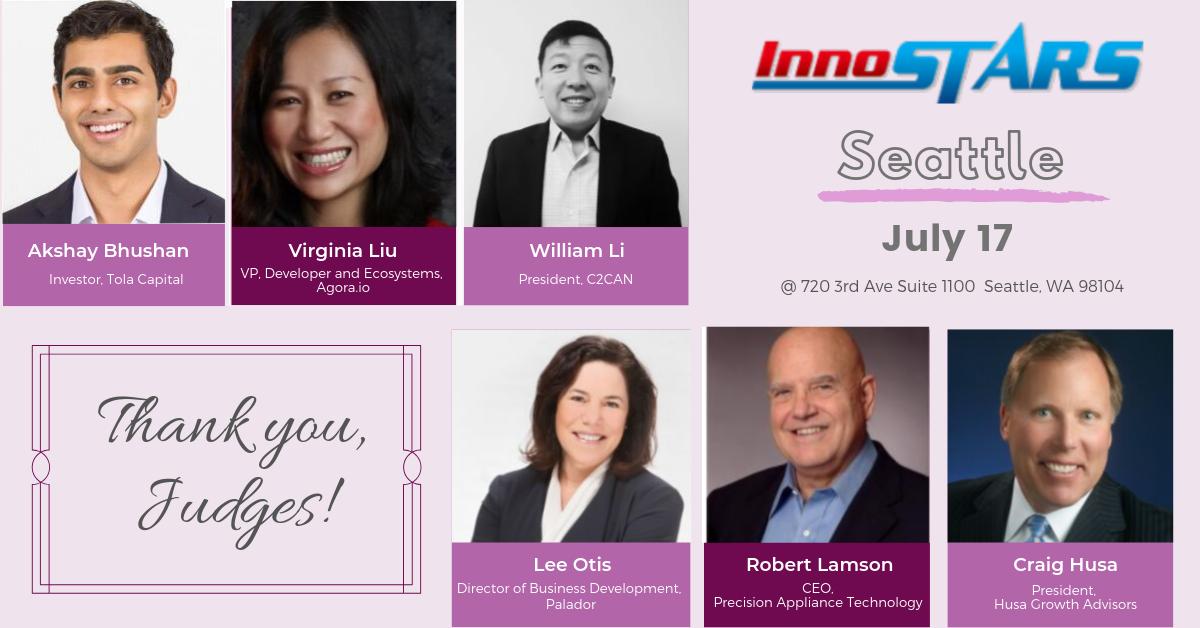 Come meet our awesome judges at InnoSTARS Seattle tomorrow morning and best of luck to all Seattle contestants! Visit zurl.co/OX0L for event details and agenda.