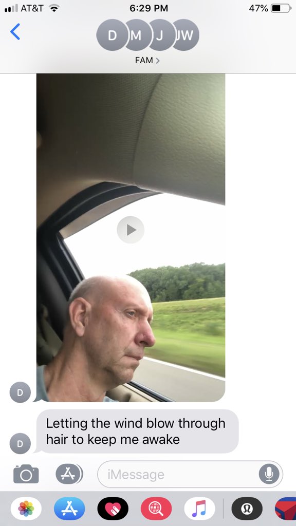 *cue video of him with his head out the window*  excuse me sir..?