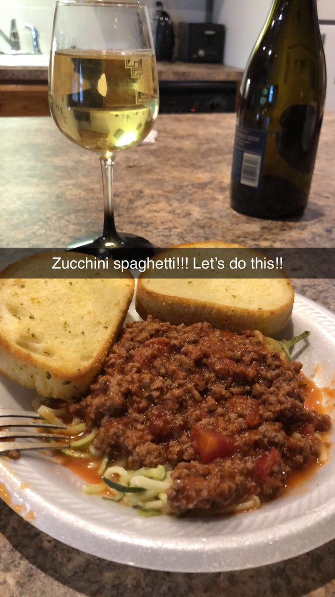 Pmo492's tweet photo. It’s what’s for dinner!!! It was delicious!!! #zucchinispaghetti #yummy https://t.co/EySsGZFMSi