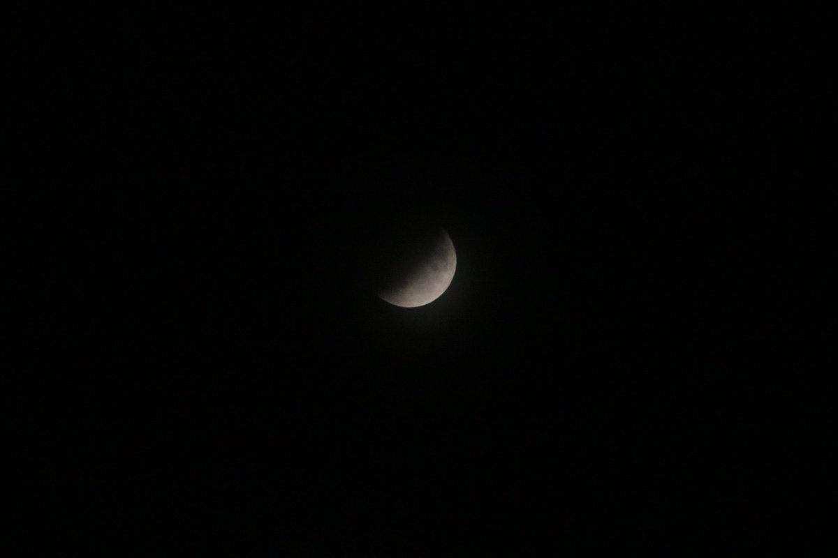 WStaufer's tweet photo. Zum 50. Jahrestag der Reise zur ersten Mondlandung eine partielle Mondfinsternis, damit man ihn nicht vergisst. Schön. https://t.co/1KpStJb5e2