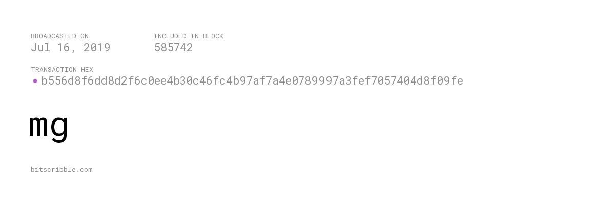 bitscribble_btc's tweet photo. mg 

— Jul 16, 2019

https://t.co/XLgTUpNxMi https://t.co/AIKh247IhK