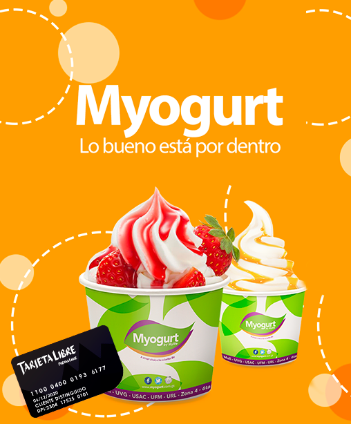 ¡La compañía perfecta mientras haces tiempo para que pase el tráfico! Disfruta del 2x1 en helados🍨 al presentar tu #tarjetalibre en <a href="/Myogurt/">Myogurt</a>. 😋