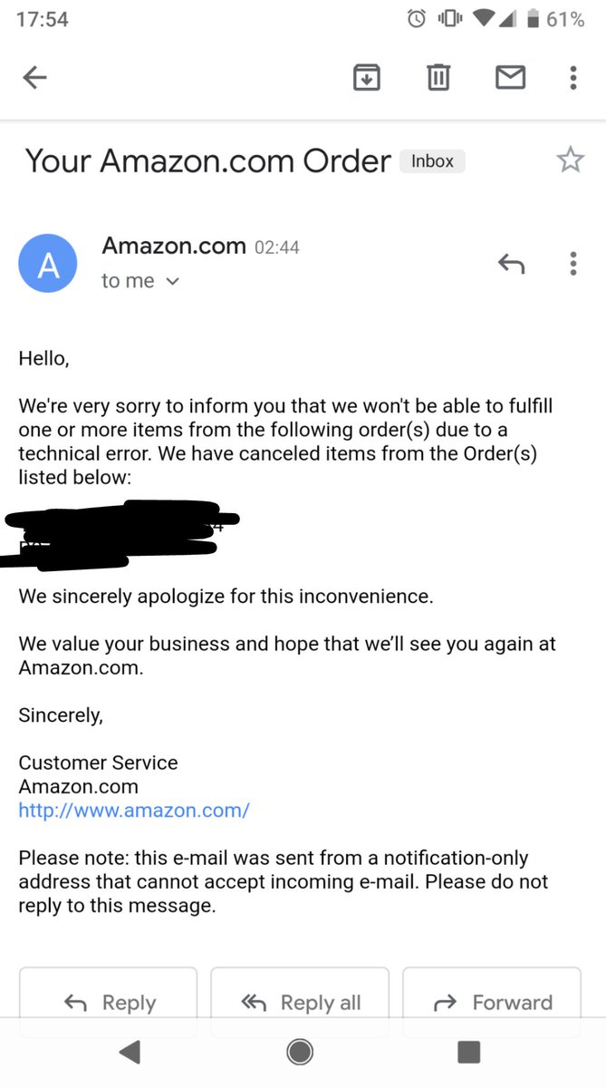 johnrulon's tweet photo. #PrimeDay #primeday2019 is officially disappointing 😓 @amazon https://t.co/IK2Meq6cac