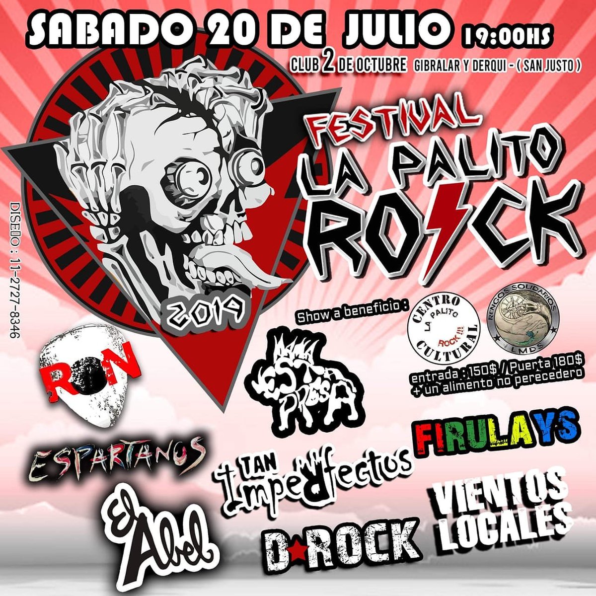 GritosU's tweet image. Sabado 20 de julio 19hs
FESTIVAL LA PALITO ROCK 
@Elabel_ok @VientosLocales D*Rock @espartanosrock Redondos Ojos Negros, Firulays y muchos mas!