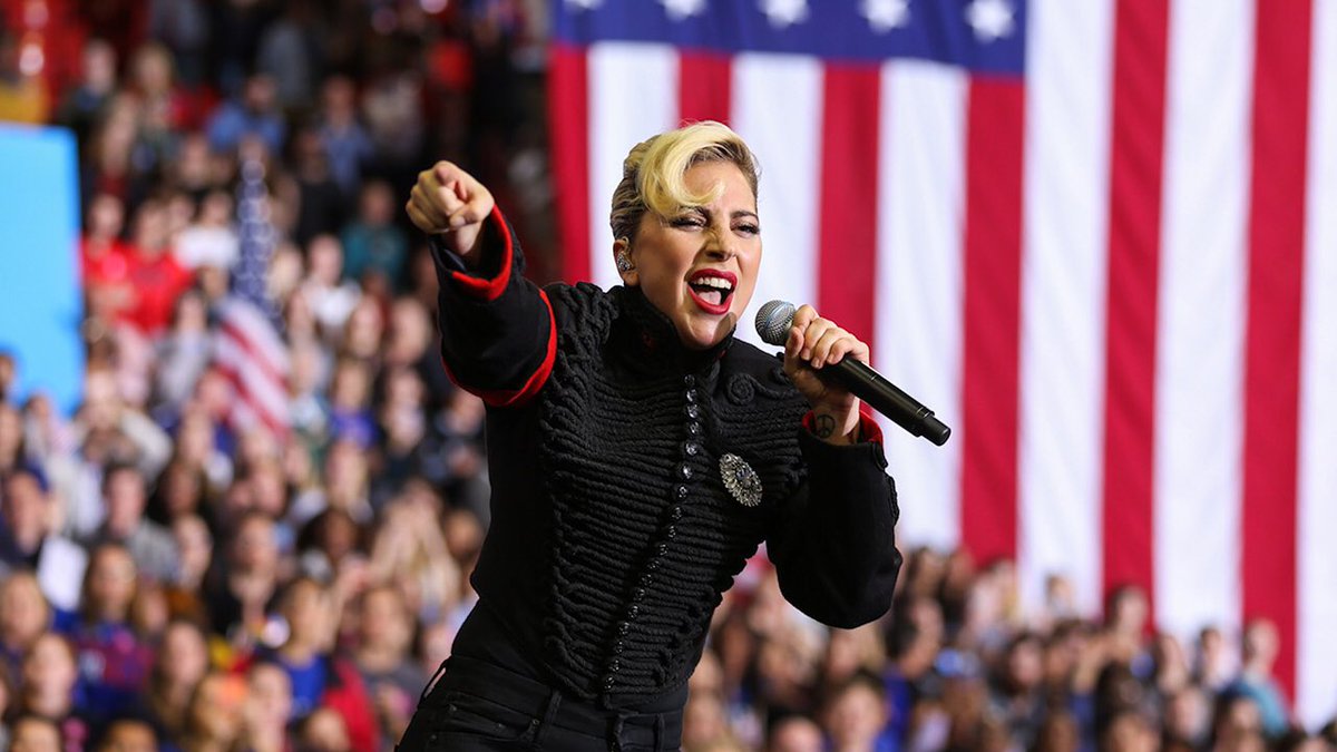 4. Lady Gaga dressed as a Nazi at Hillary Clinton’s rallyTwitter went wild coming for Gaga after she wore this military styled jacket during Hillary’s campaign... however it is NOT a nazi outfit