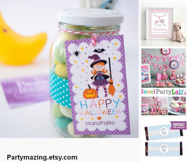 Partymazing's tweet image. Printable Cute Little Witch Halloween Party #supplies @EtsyMktgTool etsy.me/32t2rk7 #printablesticker #littlewitch #kawaiigiftlabel