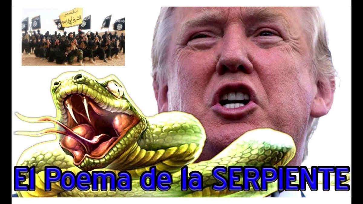  #DonaldTRUMP LEYENDO EL  #POEMADeLaSERPIENTEQuién tenga Ojos,  #VEAQuién tenga Oídos,  #ESCUCHE