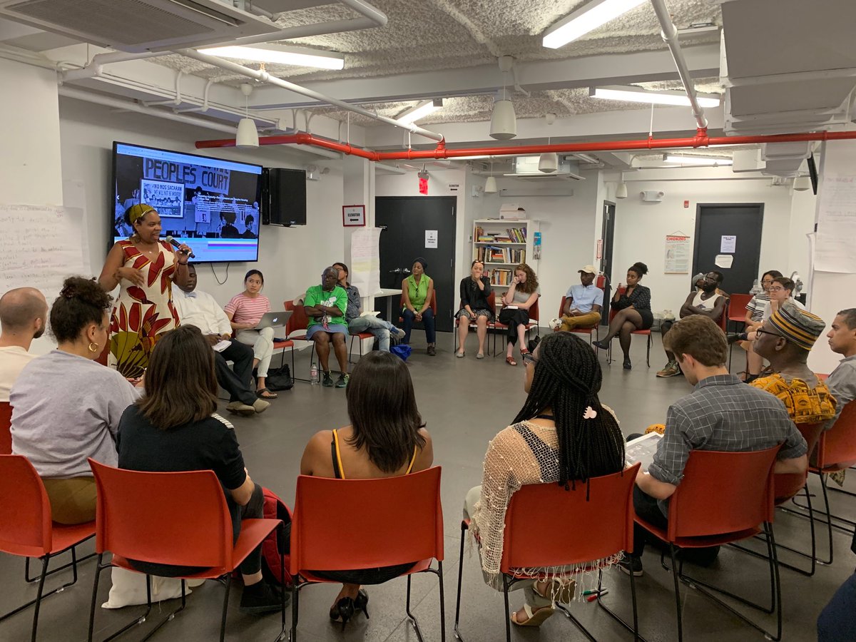 RTCNYC's tweet photo. Legal wins follow organizing wins! Go big or go home! Powerful organizing is often illegal! Powerful lessons from our training on our #tenanthistory at the ⁦@PeoplesForumNYC⁩! ⁦@northwestbronx⁩ ⁦@Flatbushpower⁩ ⁦@LegalAidNYC⁩ https://t.co/HqTRjWz3qm