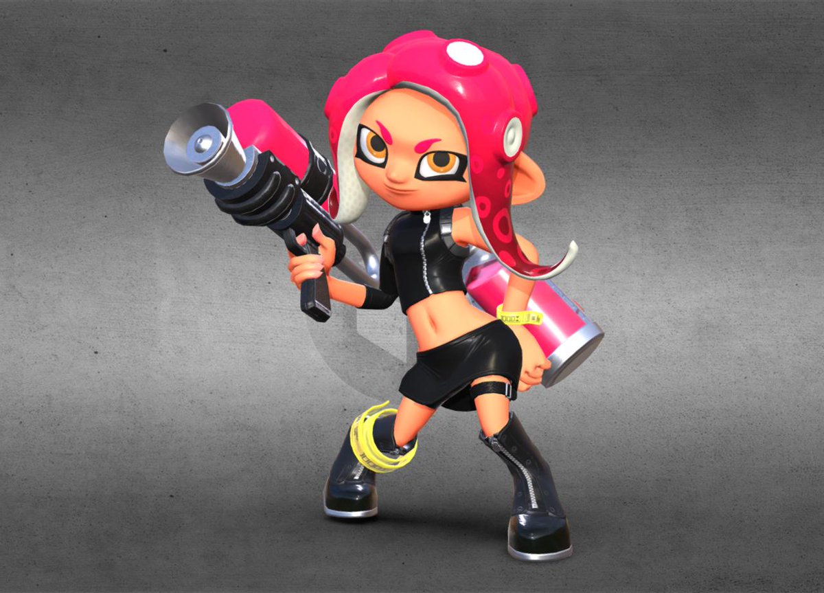 I've now made my Smash Ultimate in-game style models for both Agent 8 ...