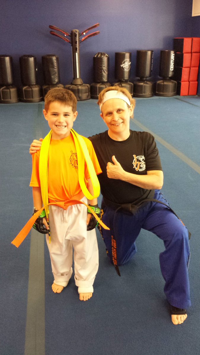 HybridAcademyNJ's tweet photo. Ryan is super happy to earn his orange belt today as well as a thumbs up from Shodan Leonore! Way to go Ryan!!! https://t.co/bDJxEgnycc