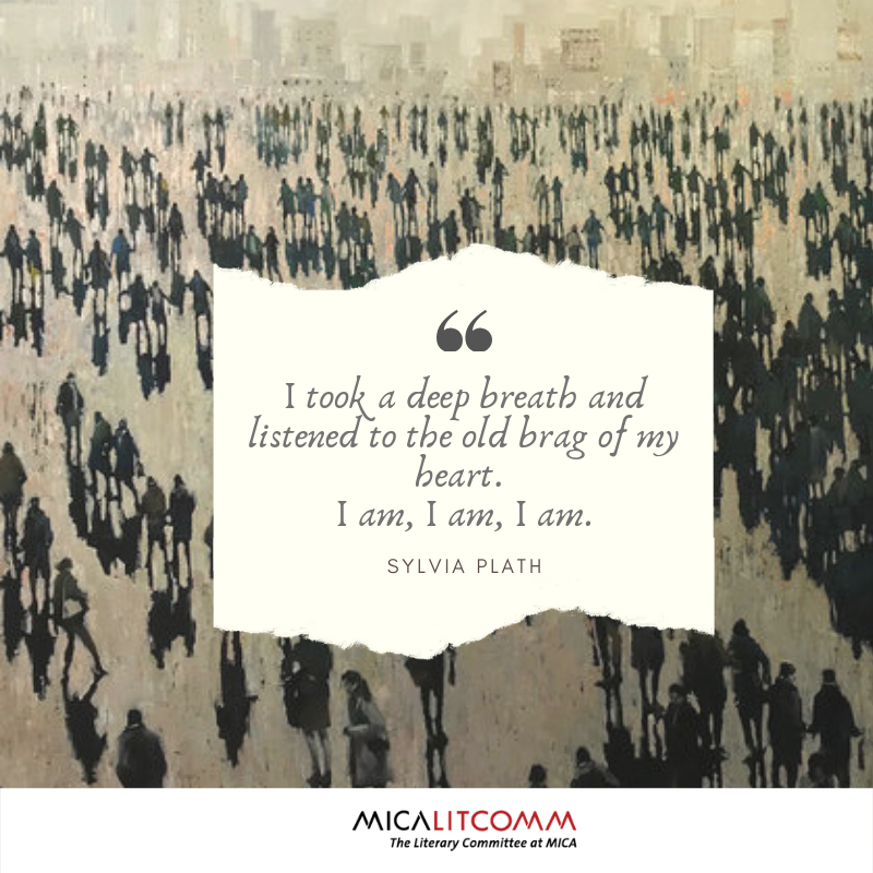 LitComm's tweet image. At the end of everything, you may find yourself repeating this line. 
Written by Sylvia Plath, borrowed from The Bell Jar, presenting to you Literary Line of the week.
Painting by Julia Whitehead

#LiteraryLines #MICALitcomm #SylviaPlath