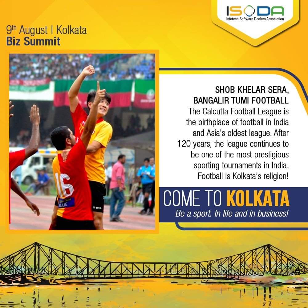 #ComeToKolkata for the #ISODA #BizSummit 2019 on 9th August. Be a sport in your business and build your alliances! #kolkata #business #informationtechnology <a href="/TeamViewer/">TeamViewer</a> <a href="/CommScope/">CommScope</a> <a href="/LogMeIn/">LogMeIn</a> <a href="/ReaQta/">freelance joki co💸 DM</a>