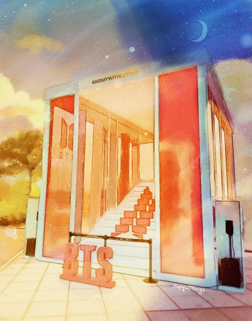 HapyLilThings's tweet photo. Army! Seems that our new "Magic shop" is finally open! Did you write the letter to BTS on #Weverse  or not yet? 
#ARMYwithLETTER @BTS_twt https://t.co/OjsvWInkzT
