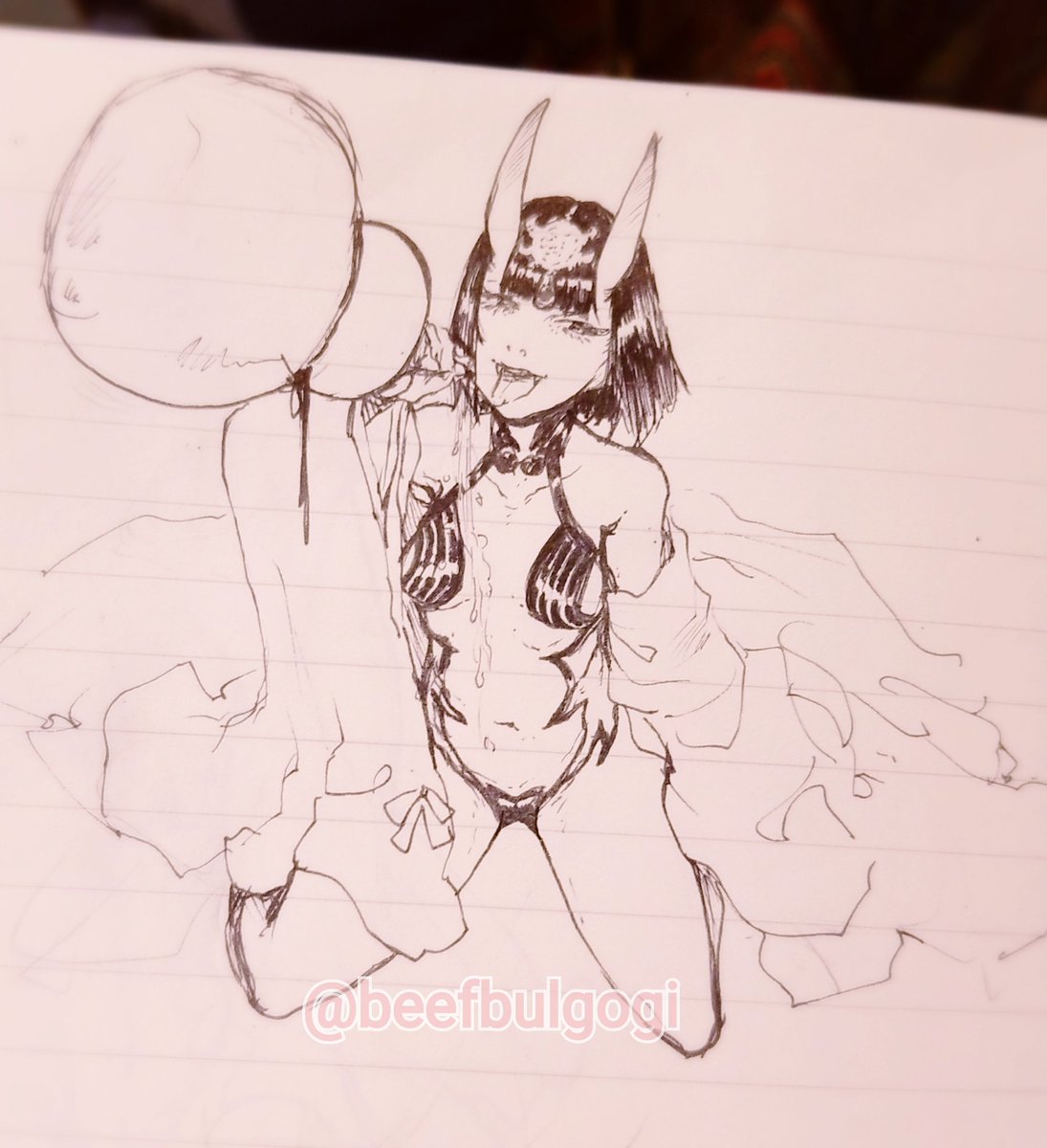 Doodled at school today lol i love to draw shuten for some reason 