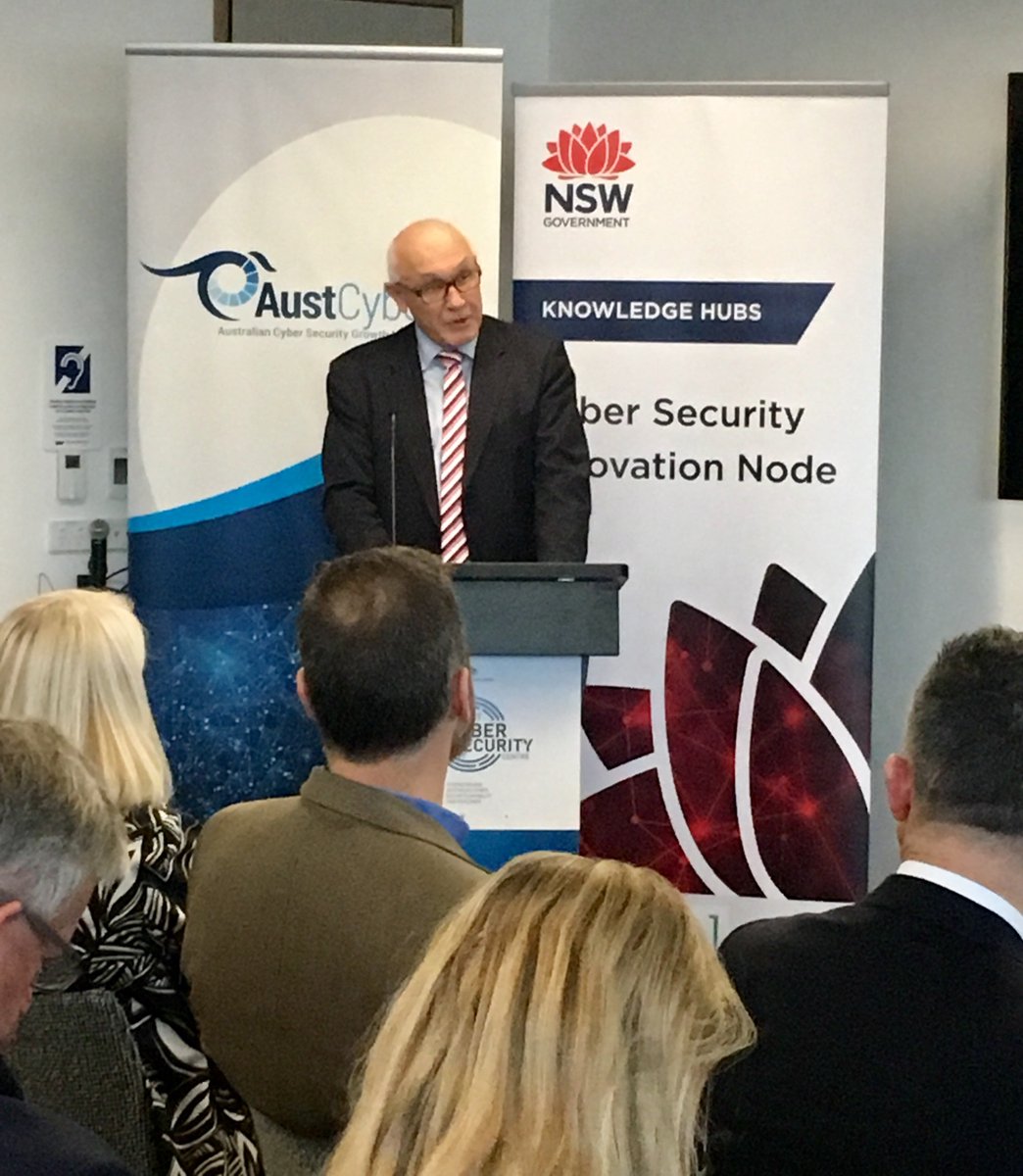 AustCyber's tweet photo. Today the Hon @karenandrewsmp & the Hon @DamienTudehope launched the NSW Cyber Security Innovation Node in SYD to support AustCyberโs goal of growing ๐ฆ๐บโs #CyberSecurity sector. Jointly funded by AustCyber & NSW Treasury, the Node is designed to foster cyber capability. #NSWNode https://t.co/S2s8zEuVRW