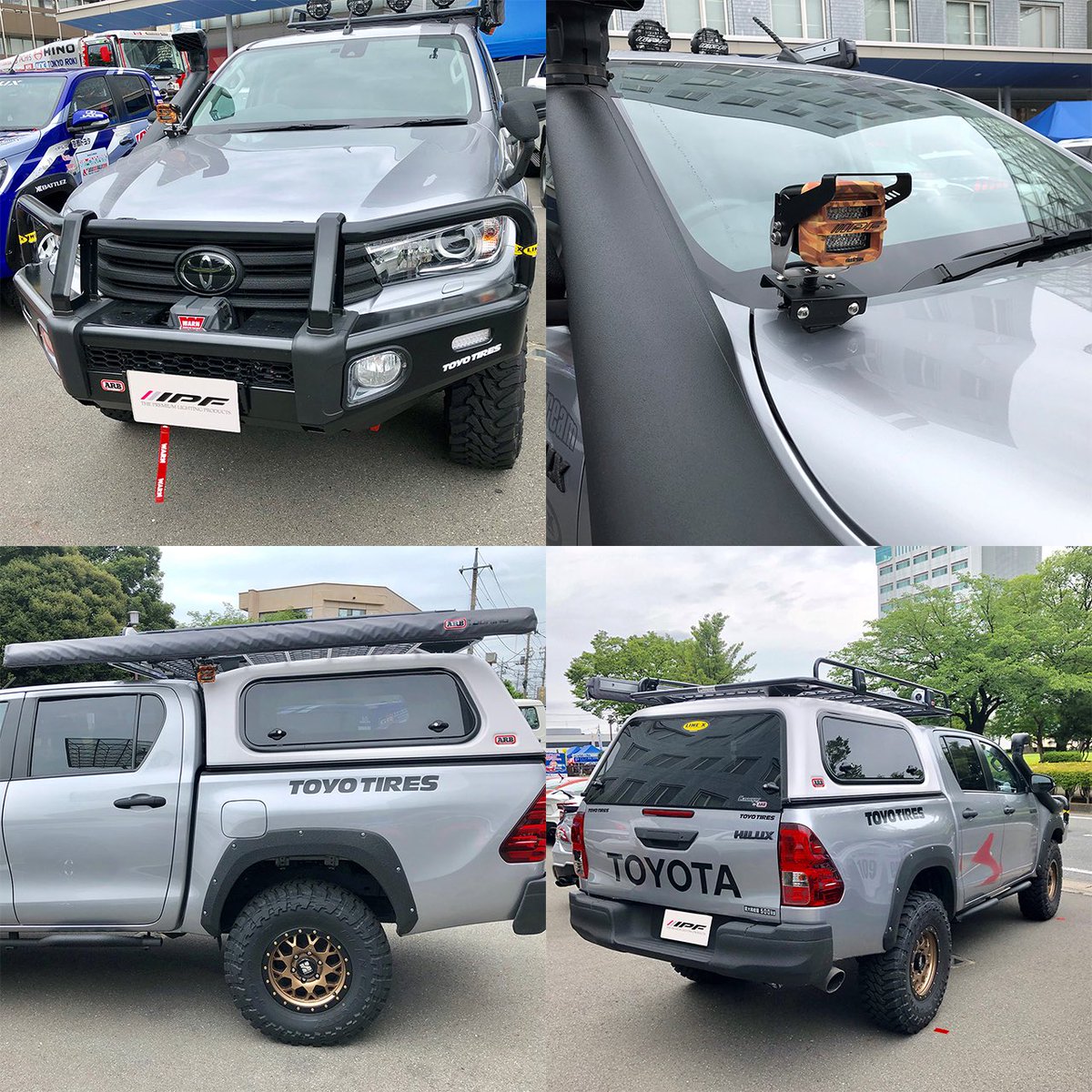 arb4x4jp's tweet photo. #MTGカスタマイズフェア @IPF_Corp さんブースにARBカスタムのハイラックスが登場!
さらにARB4x4シェラカップ のプレゼントキャンペーンも開催!
当日はIPFさんブースへGO!
#ハイラックス
#IPF #ipflights
#ARB #ARB4x4 #arb4x4jp
#MTGカスタマイズフェア2019
#宮城トヨタ #ネッツトヨタ宮城 https://t.co/LGD4oGIJgG